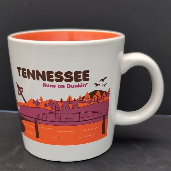 Dunkin' Donuts Tennessee Mug - White/Orange,2013. - Picture 1 of 7